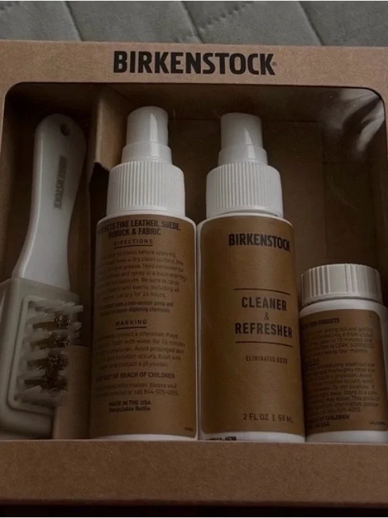 Birkenstock Cleaner & Refresher Kit in Brown and White