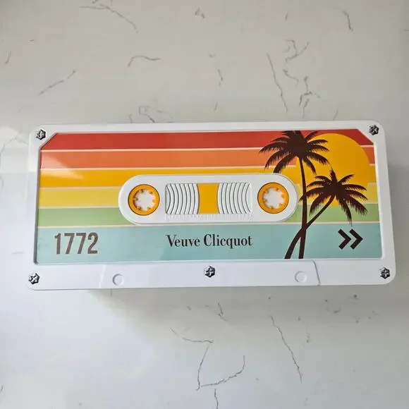 Veuve Clicquot Clicquot Tape Retro Cassette Tin Gift Box  Empty