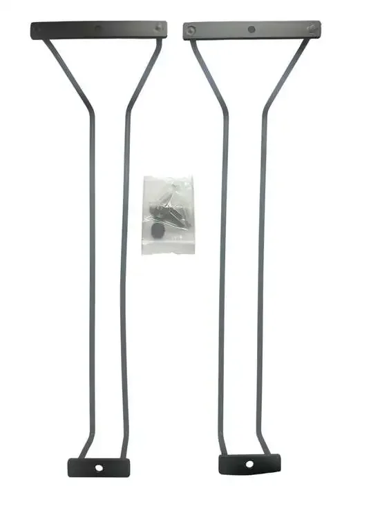 Industrial Style Metal Under Cabinet Stemware Wine Glass Holder Rack Set of 2