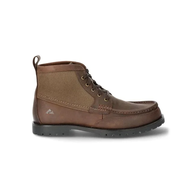 Ozark Trail‎ Chukka Men's Boots Rolled Brown Leather Street Casual Rugged Size 9