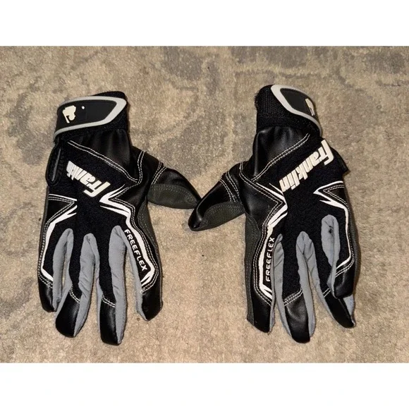 Franklin Freeflex Youth Official Batting Glove‎ of MLB Black Sz Medium 7