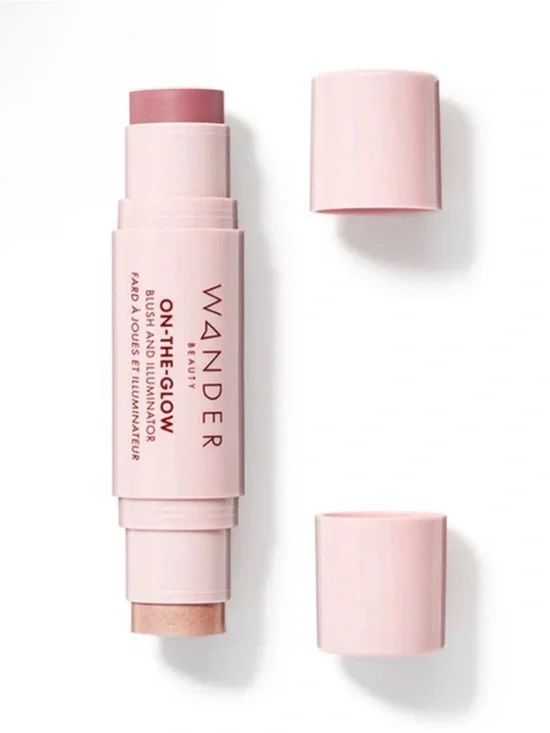 NEW! Wander Beauty On-The-Glow Dual Blush & Illuminator Stick — Dusk & Nude Glow