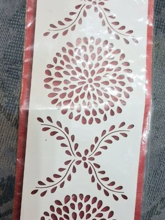 Designer Stencils c963 Summertime Garden Flower Tier Cake Stencil Food Grade