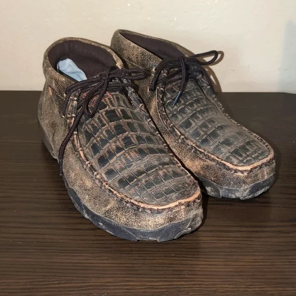 Twisted X Brown Chukka Boots with Moccasin Toe