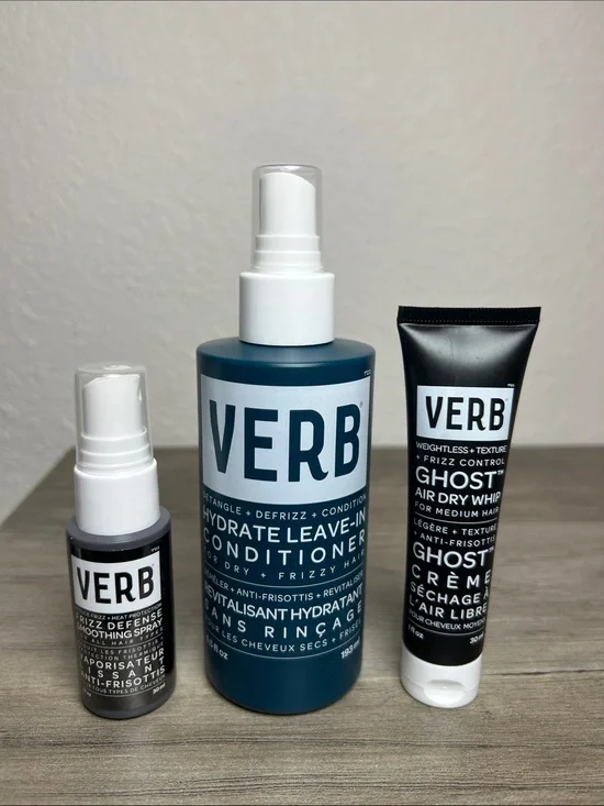 Verb Hydrate Leave In, Smoothing Spray & Air Dry Whip Bundle