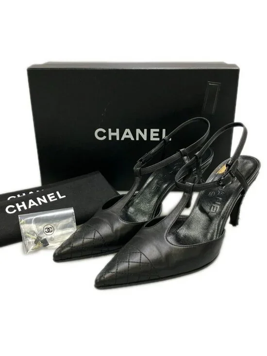 Chanel T Strap Sandals