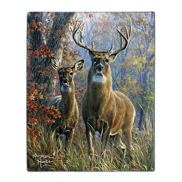 Deer Plush Throw‎ Blanket 50