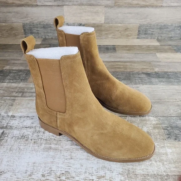 Saint Morta Nomad Mens Chelsea Boots Sz 11 Camel Suede Elastic Panel Slip On