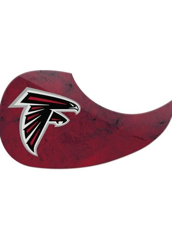 Atlanta Falcons Guitar Pick Guard Cover Woodrow Music NFL Official Merch