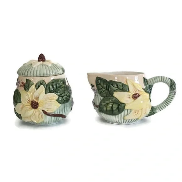 Ganz Sugar Bowl And Creamer Pitcher