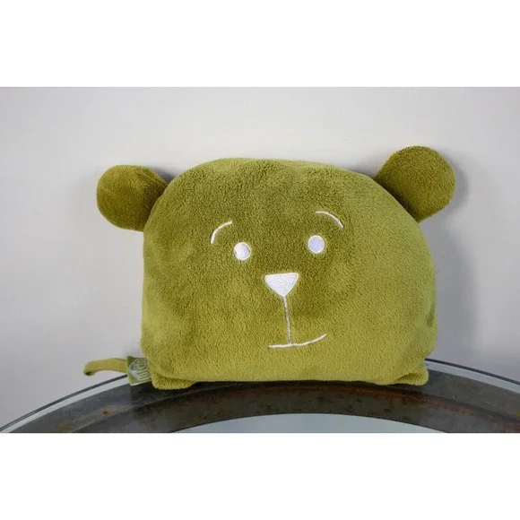 Lug Travel UCB Blanket + Pillow Set Green Bear