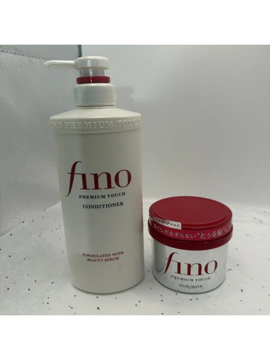 FINO Premium Touch Conditioner 18.7oz + Hair Mask 7.78oz Repair Treatment Set