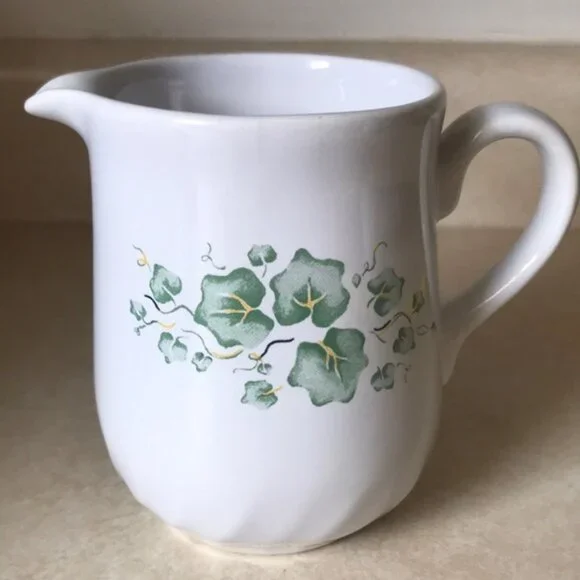 Vintage Corelle Coordinates Callaway Creen Ivy Creamer Pitcher