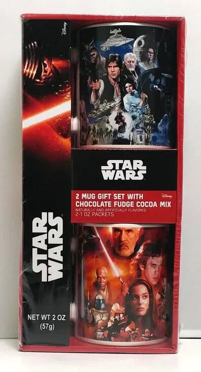 Star Wars 2 Mug Gift Set Disney Lucas Films Hans Solo Princess Leah Rey