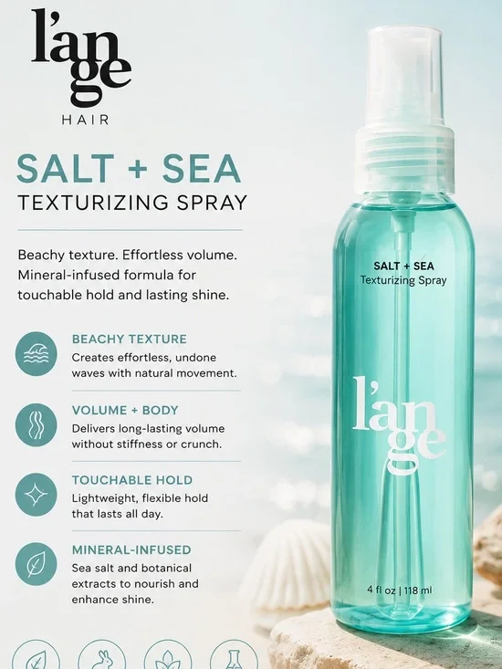 l'ange Salt + Sea Texturizing Spray - Aqua