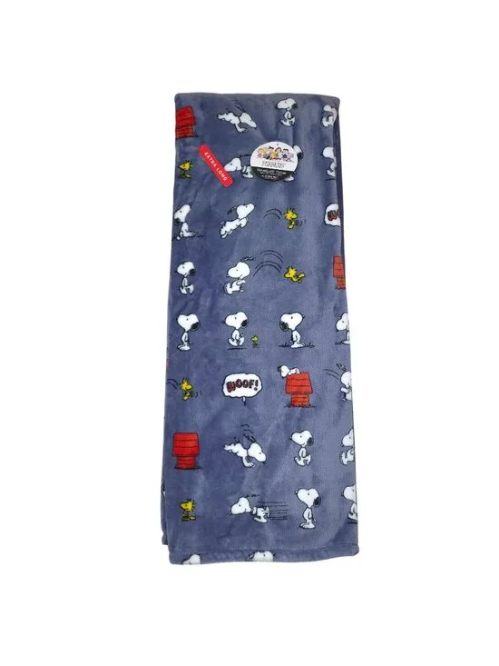 Peanuts Snoopy VelvetLoft Plush Throw Blanket Woodstock 60