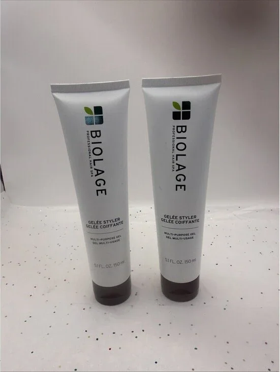 (2 Pack) Biolage Styling Gelée Firm Hold Hair Gel 5oz Adds Shine Control Duo