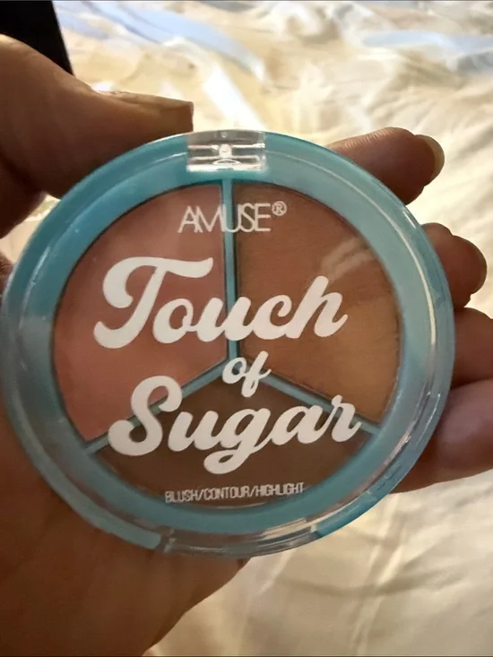 Muse Touch of Sugar Blush Contour Highlight Palette - Peach, Bronze, Pink