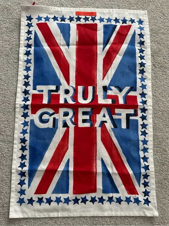 Emma Bridgewater Made in England Truly Great England Flag Tea Towel NEW