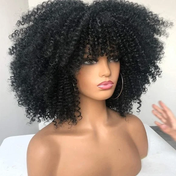 Short Kinky Curly Afro Wig