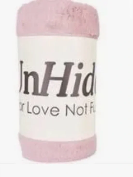 Unhide Pink Plush Throw Blanket - Soft Cozy Fleece