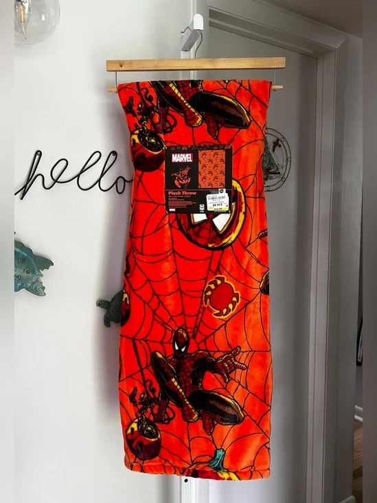 NEW Spiderman Halloween Blanket 50”x70”