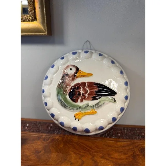 Vintage Italian Mallard Duck‎ Wall Plaque