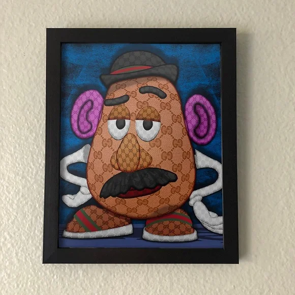 Mr Potato Head Gucci Wall Art