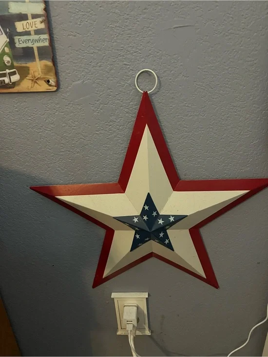 Patriotic Red, White & Blue Star Wall Decor
