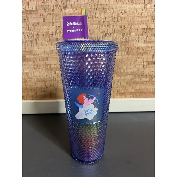 Starbucks Sofie Birkin Pride 2024 Rainbow Bling Venti Studded Cold Cup‎ Tumbler