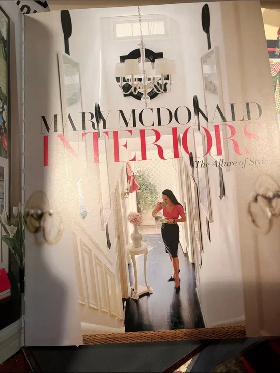 Interiors Book Cover - Pink and Black