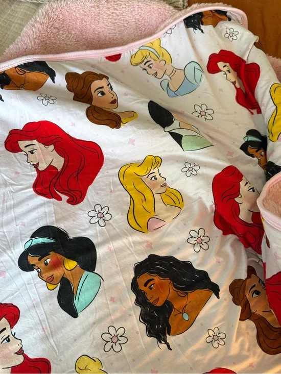 Bamboo Disney princes and minky blanket