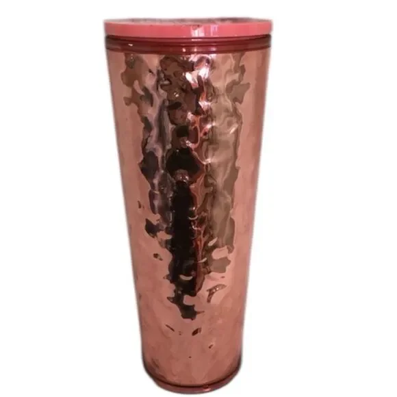 NEW Starbucks Rose Gold Mirror Reflective 2019 Holiday Venti Tumbler Cup 24oz