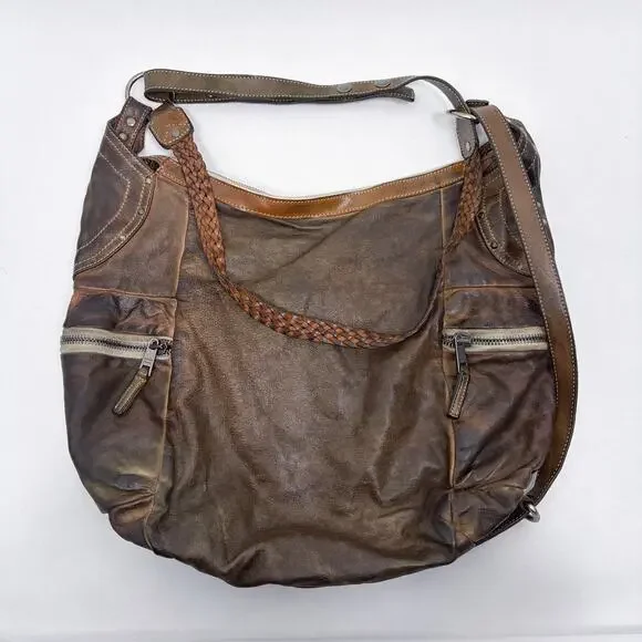 Campomaggi Braided Leather Hobo Bag