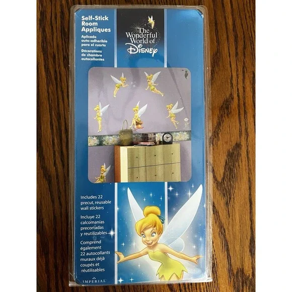 New Tinkerbell Disney Wall Decor Appliqués Self-Stick Wall Removable‎ Sticker