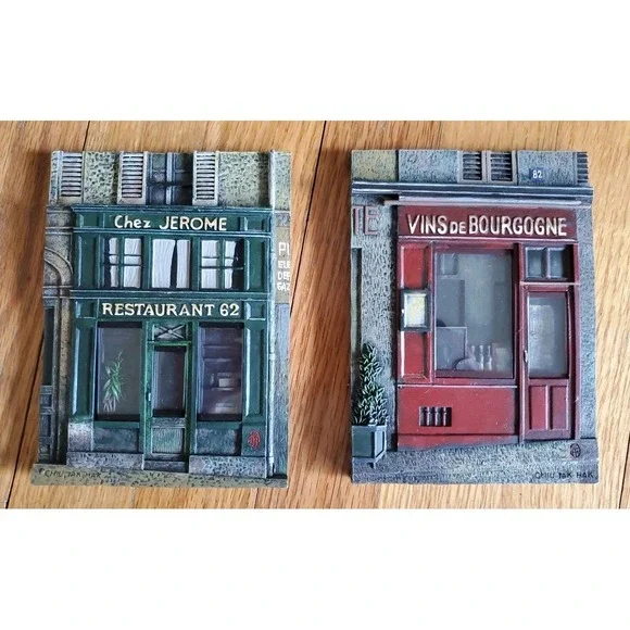 3D Wall Plaque Vins de Bourgogne Chez Jerome France French Chiu Tak Hak