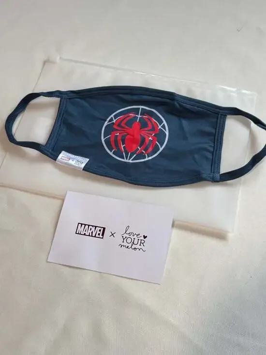 Marvel Spider-Man Love Your Melon Adult Face Mask NIP Rare Collectible