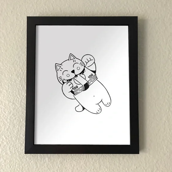 Lucky Cat Wall Art