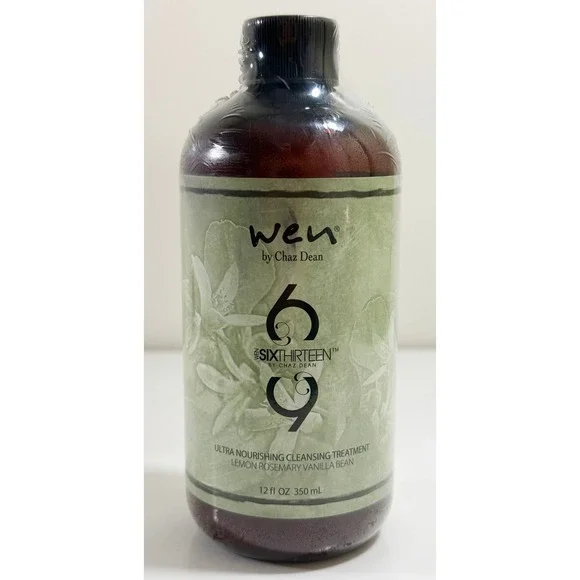 WEN Cleansing Treatment 12oz Green SixThirteen Lemon Rosemary Vanilla Bean