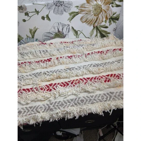 cotton Fringe throw made in India