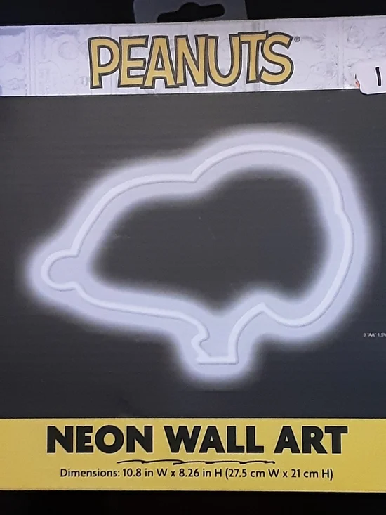 Peanuts White Neon Wall Art - Peanuts Brand