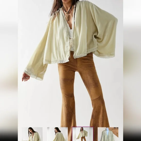 Free people Velvet shirt