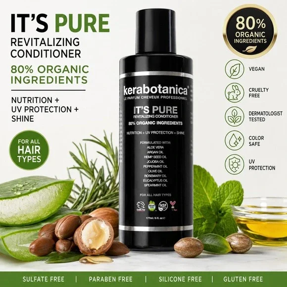 Salon Argan Oil Conditioner Vegan Sulfate Free Moisturizing Hair Care 6oz