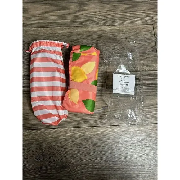 NEW Kate Spade Floral Lemons Picnic Blanket 54