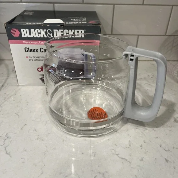 Black&Decker Glass Carafe 10 cup‎ fits DCM903WH drip coffeemaker No Lid