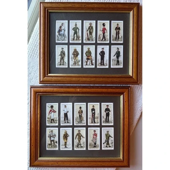 Players Cigarettes Cards Set 2 Mounted & Framed Uniforms of the Territorial Army