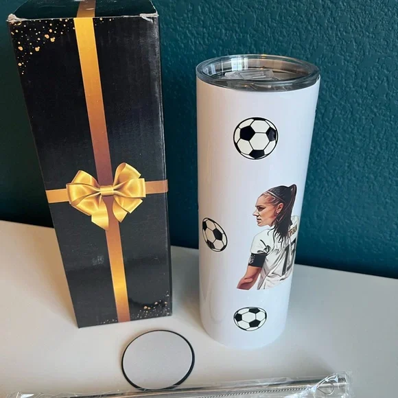 Alex Morgan USWNT US Women Girls Soccer Football Futbol Cup Tumber 20oz (New)