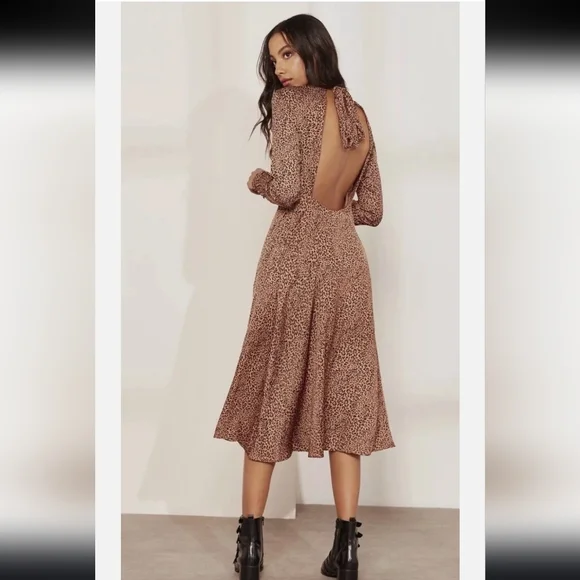 Free People‎ Brown Backless Dress
