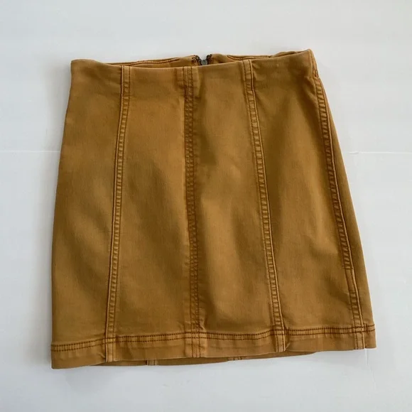 Free People Skirt Mustard Yellow Size 2