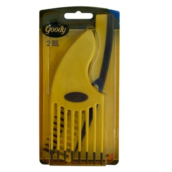 Vtg GOODY Super Comb And Small Handle Pick Lift #58122‎ 2002 Blue White NEW